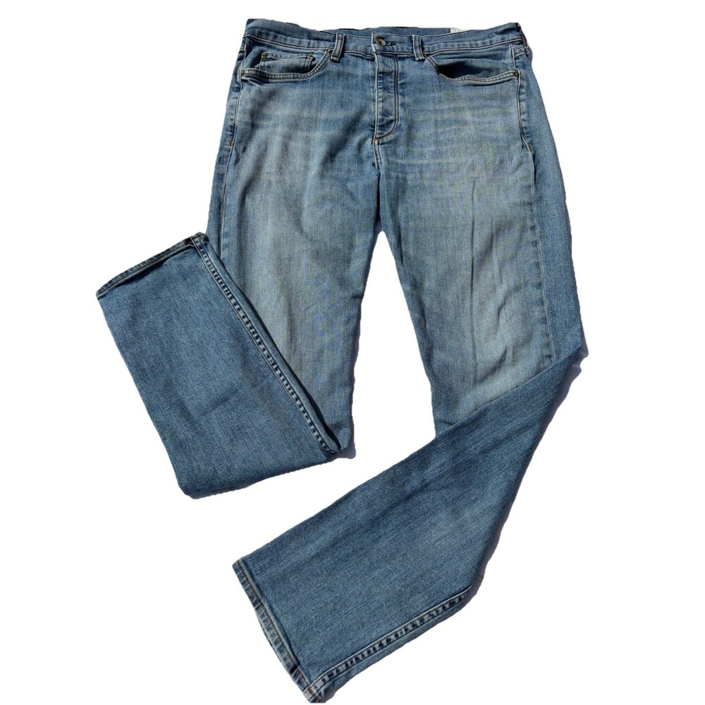 Rag & Bone Jeans Mens 34x30 Blue Fit 2 Slim Button Fly Casual Preppy Denim USA